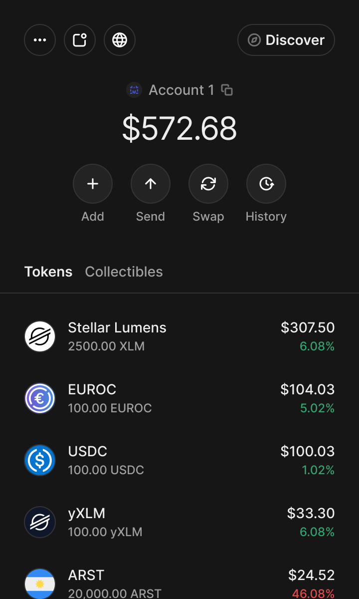 Freighter browser extension